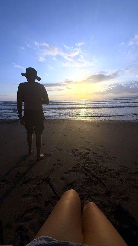 Mirando el sol bajar