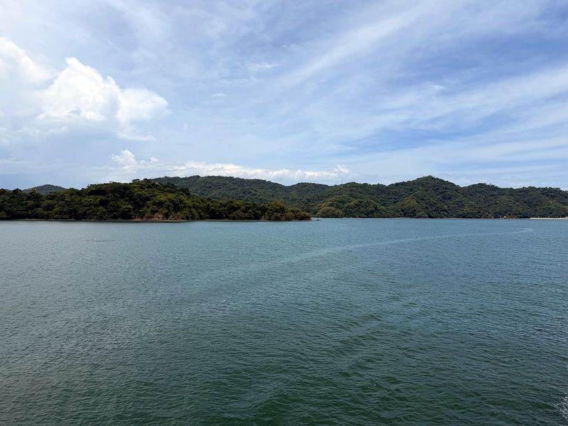 El golfo de Nicoya desde la cubierta