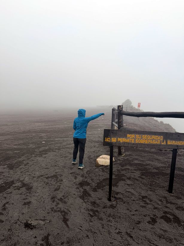 Llegamos al cráter y no se veía nada